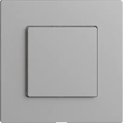 Interruttore 1K/1T Edue Wiser silver 