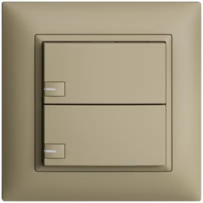 Pulsante univ. INC 2×1t mors. innest. EDIZIOdue sand con LED 