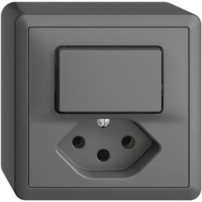 Combinaison AP 6/1L+T13 EDIZIOdue gris foncé, avec shutter 