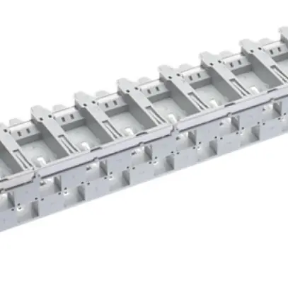 Panneau de distribution 19" Basic 1UH 24×blindé gris 