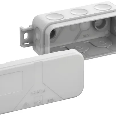 Boîte de dérivation AP 2K-Mini AB-L 89×43×38mm, IP55, gris 
