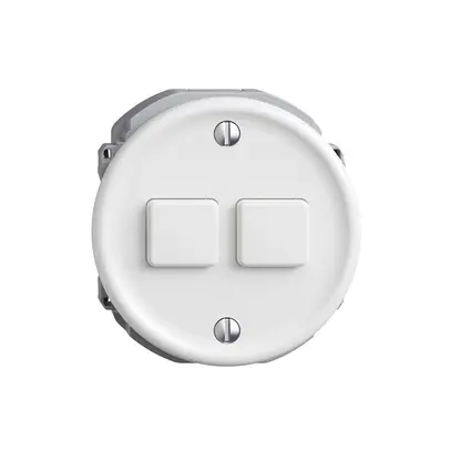 Commande pour interrupteur 2K/2T WLAN Sdue Wiser blanc 