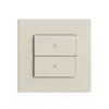 Kit copertura per interruttore tapparelle 1c/2t Edue Wiser crema 