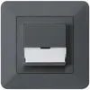 Tasto di suoneria INC A/1L kallysto.trend antracite con porta-etichetta 37×15mm 