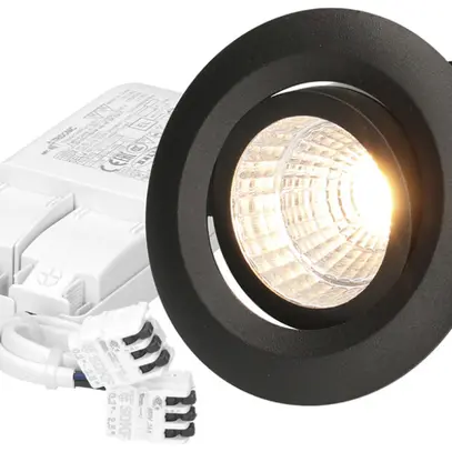 EB-LED-Spot MH MOVE 10.5W 960lm 3000K IP44 MB DIM DALI Ø68mm schwarz 