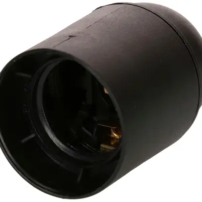 Douille E27 matière synthétique M10×1 noir lisse 