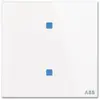 Élément de commande ABB-Tacteo TB/U2.4.1, 2 fois carré 