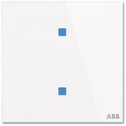 Bedienelement ABB-Tacteo TB/U2.4.1, 2-fach quadrat 