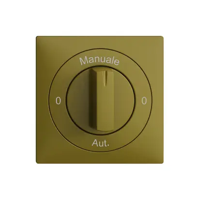 Kit front. 0-Manuale-0-Aut. EDIZIOdue olive 60×60mm pour interrupteur rotatif 