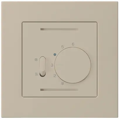 Termostato INC Hager kallysto.pro, con interr.di riscald./raffred., beige 