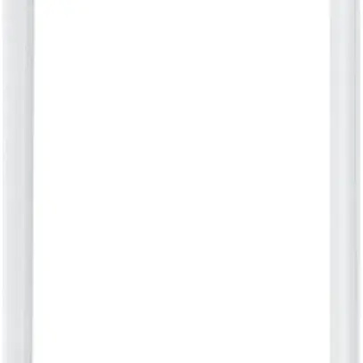 Cadre design vidéo Hager elcom.touch carré verre blanc 