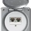 Scatola di raccordo INC robusto IP55 alluminio 2×RJ45/s CUC separate 