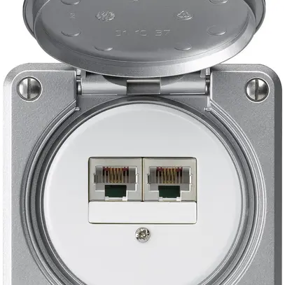 Scatola di raccordo INC robusto IP55 alluminio 2×RJ45/s CUC separate 