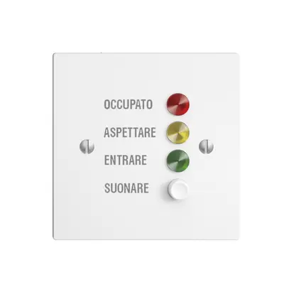 Station de porte EDIZIOdue blanc pour signaux d'appel 
