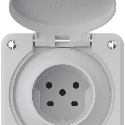 Presa INC robusto 1×tipo 15 IP55 grigio chiaro 