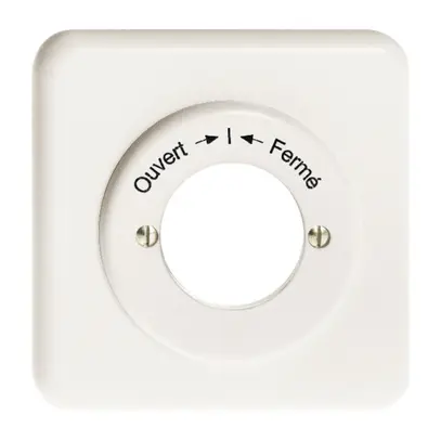 Kit front. INC Ouvert-I-Fermé per cont.rot.imp.a chiave bianco 