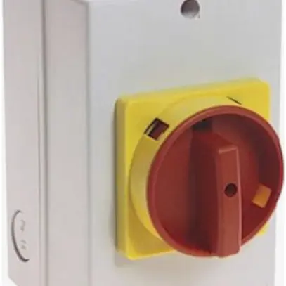 Interrupteur rotatif AP AB 194E-Y40M-1753-6N, 40A 0/3L (0-1), manette ro/jn 