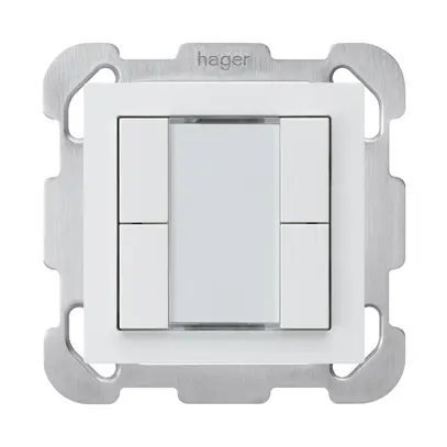 Tasto INC kallysto B KNX 4× s/e-link bianco 