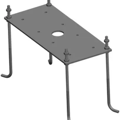 Ancre pour béton DOTLUX acier fin h.montage variable FLASHground/WAY/CONEground 