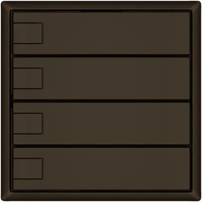 Pulsante KNX RGB EDIZIO.liv SNAPFIX® sensore temp.s.LED 4× com.1T ma 