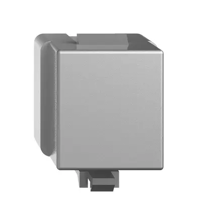 Cache de fermeture FH, pour module de raccordement Keystone silver 