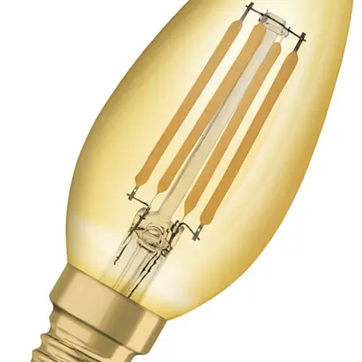 Lampe LED LEDVANCE Vintage E14 4W 410lm 2400K Ø35×100mm B10.5 claire or 