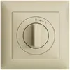 Frontset EDIZIOdue 0<-1 vanille 88×88mm für Schwenktaster 