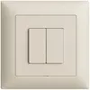 Interruttore INC 2K/2T Edue Wiser crema 