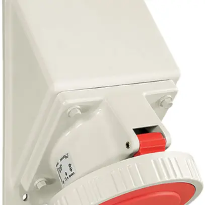 Prise INC CEEtyp 5L 125A J75, coudée 