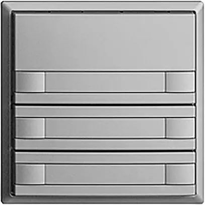 Pulsante INC KNX 6×EDIZIOdue silver RGB senza LED con inserto carta 