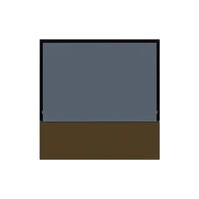 Plaque frontale KNX Hager kallysto pour thermostat brun 