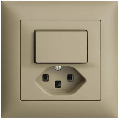 Combinazione INC 3/1L+T23 16A EDIZIOdue sand 