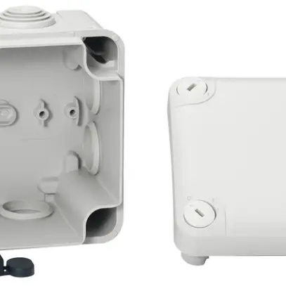 Boîte de dérivation AP Mureva 150×105×80mm vide gris IP55 