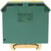 Morsetto di terra componibile Woertz 16…70mm² vite 2×1 DIN 35mm verde/giallo 