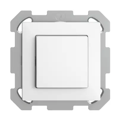 Interrupteur poussoir lum. ENC EDIZIOdue 6/1L blanc, contrôle, LED blanc 