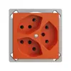Prise INC EDIZIOdue 3×T13 orange 