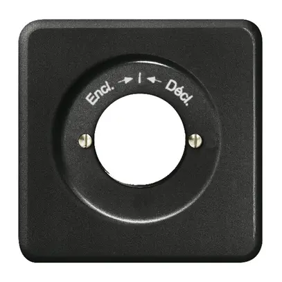 Kit frontal ENC Encl. -I-Décl. noir pour cont.rot.imp.à clé FH 