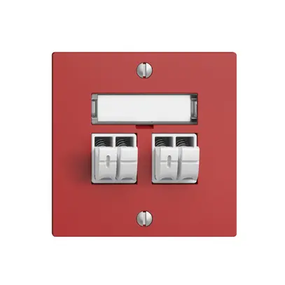 Presa audio Push Type EDIZIOdue F, 2×, kit di dicitura, berry 