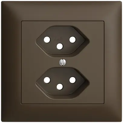 Kit frontale EDIZIOdue coffee 88×88mm 2×T13 con shutter 