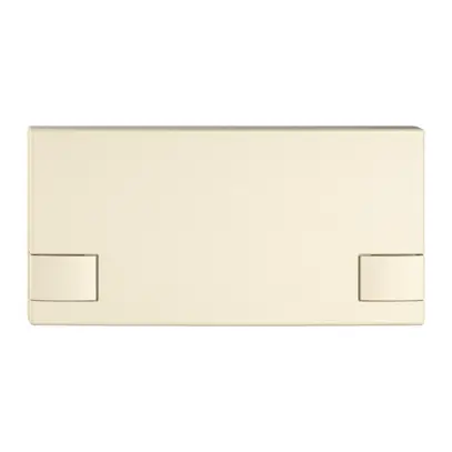 Poussoir 1/2 EDIZIO.liv KNX et UNI a.SNAPFIX® sans LED commande à 2 touches cr 