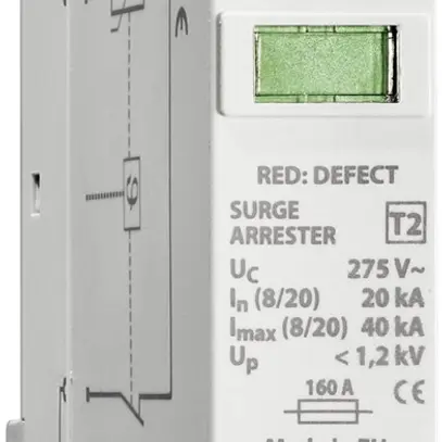 Protection surtension Finder varistor p. systèmes de réseaux entre L-N et L-PEN 