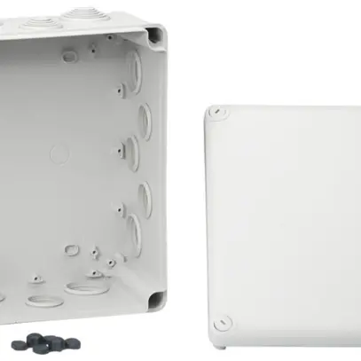 Scatola di derivazione AP Mureva 325×275×120mm vuota grigio IP55 