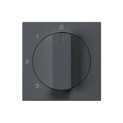 Kit de recouvrement kallysto interrupteur rotatif 0123 anthracite 