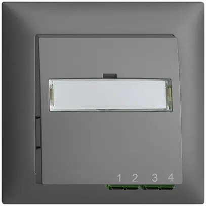 Scatola di raccordo INC FTTH EDIZIOdue FH 2×LC APC Duplex FMI grigio scuro 