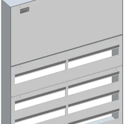 Quadro di distribuzione AP Hager ABT 2-file 756×1015mm grigio 