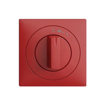 Kit frontal EDIZIOdue 0<-1 berry 60×60mm pour contact pivotant 