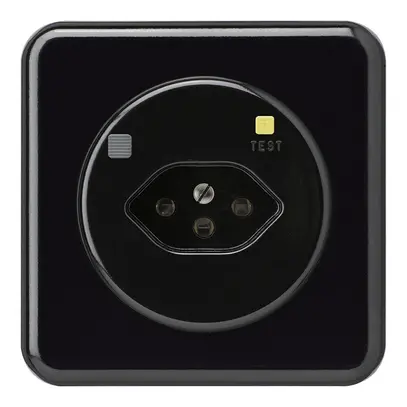 Prise ENC basico C T13 FI 30mA noir 