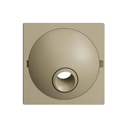 Plaque frontale EDIZIOdue sand pour boîte de raccordement 