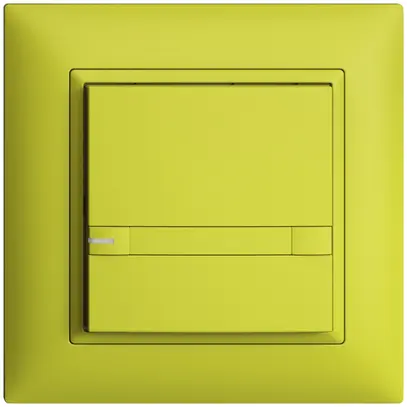 Pulsante INC KNX 1×EDIZIOdue colore lemon RGB con LED con inserto carta 