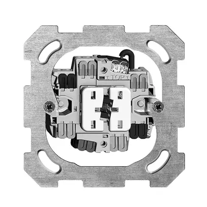 Inserto interruttore per luce e ventil.FH 3+3/1L, contr.LED giallo 